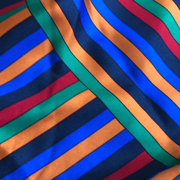 YSL striped silk scarf - Picture 3 of 3